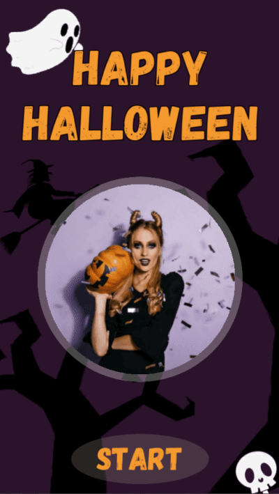 Digital открытка: Halloween Pumpkin